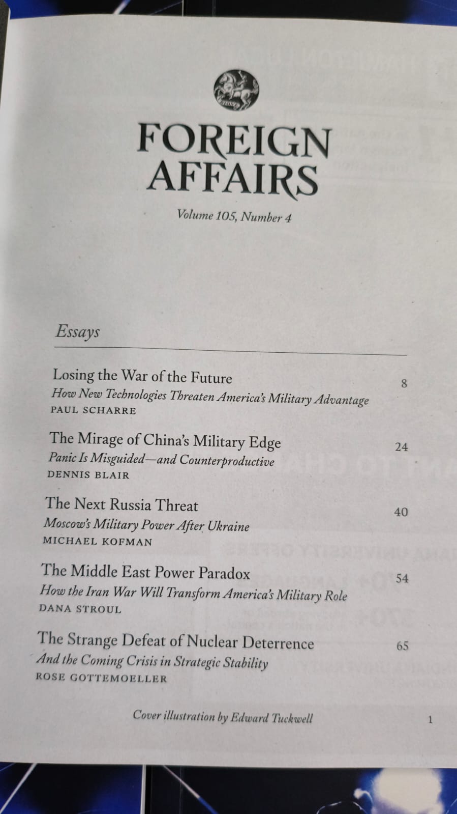 Foreign Affairs Magazines July / August 2026