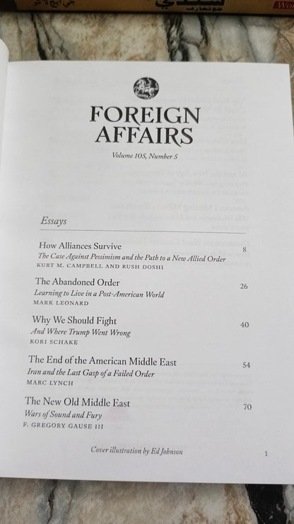 Foreign Affairs Magazines September / October 2026