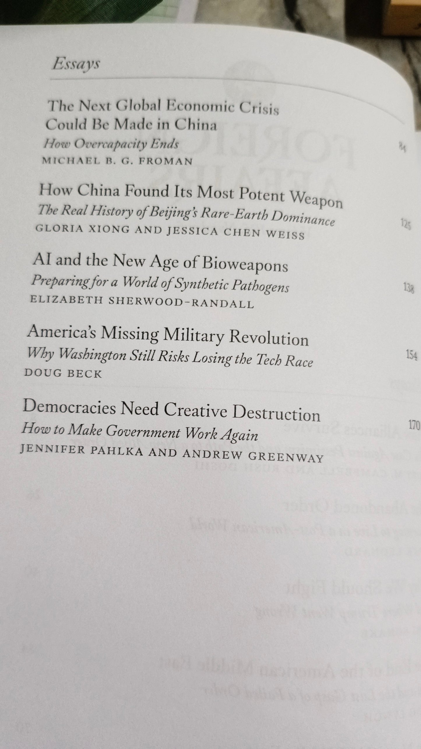 Foreign Affairs Magazines September / October 2026