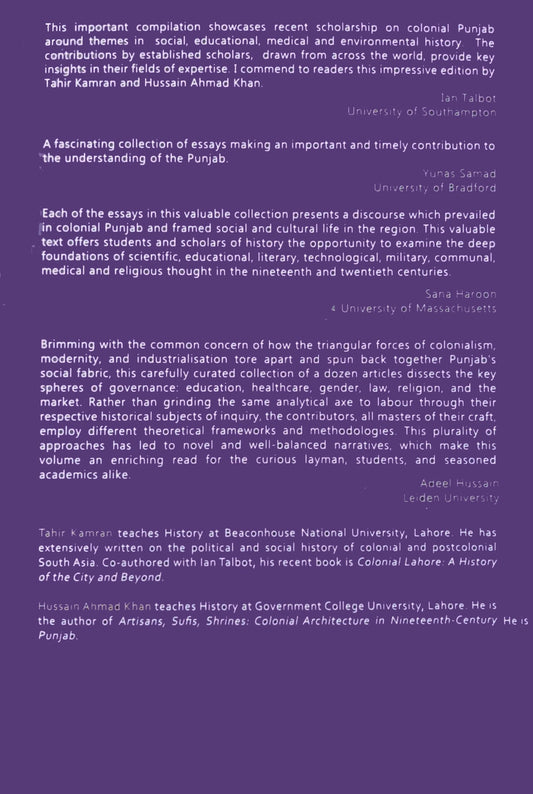 Perspectives In Social History Of Colonial Punjab Tahir kamran